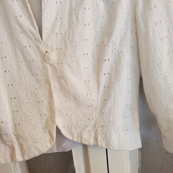 Emma James Eyelet Cropped Jacket  S Med - Picture 1 of 7